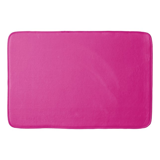 Neon lebhaft rosa | massiv rosa badematte (Vorderseite)