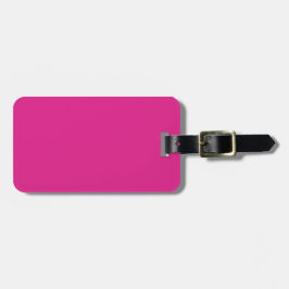 Neon lebhaft rosa | massiv rosa gepäckanhänger