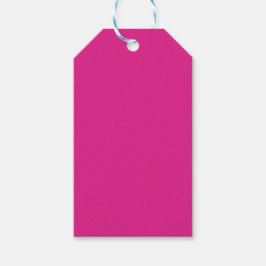 Neon lebhaft rosa | massiv rosa geschenkanhänger