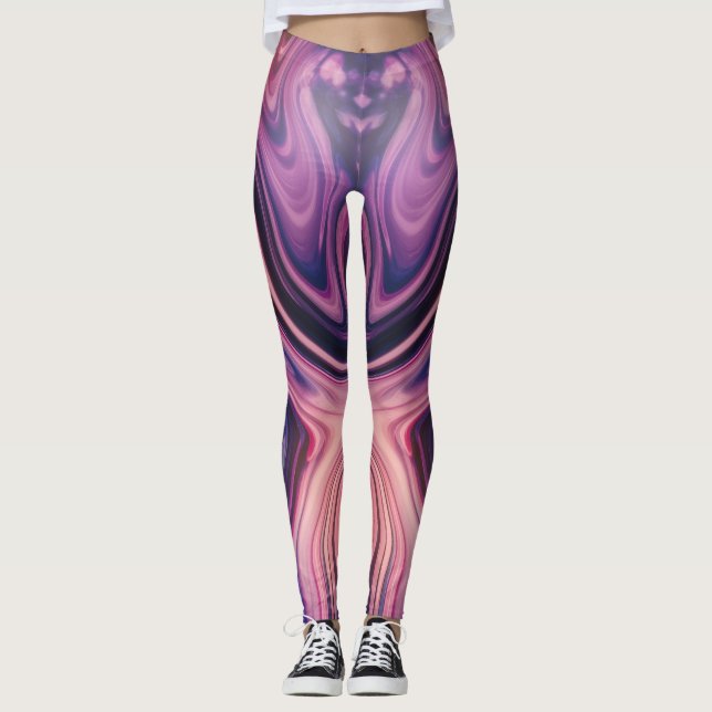 Neon Leggings mit eigener Marke (Vorderseite)