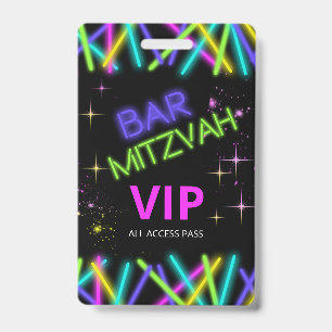 Neon-Leuchtstab-Bar-Mizwa-ID991 Ausweis
