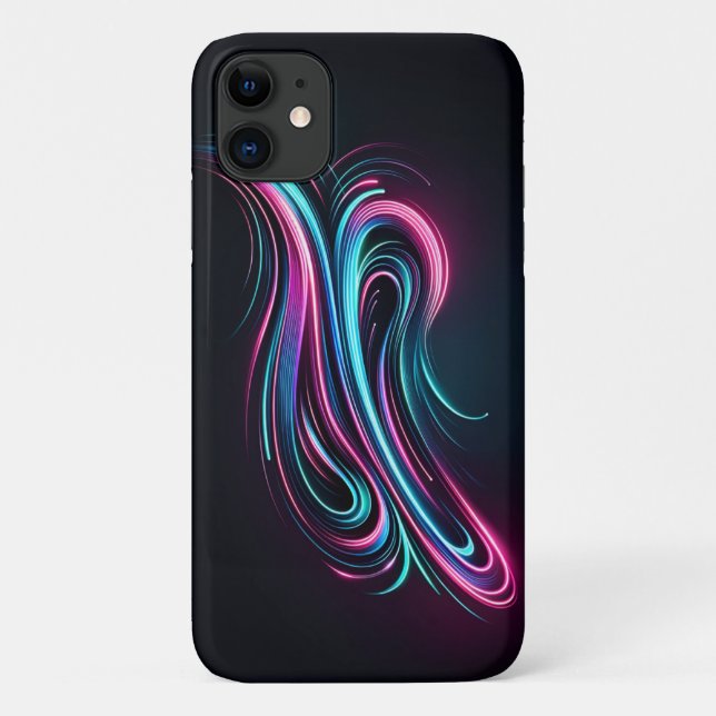 Neon Lights Case-Mate iPhone Hülle (Rückseite)