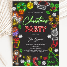 Neon Lights Christmas Party