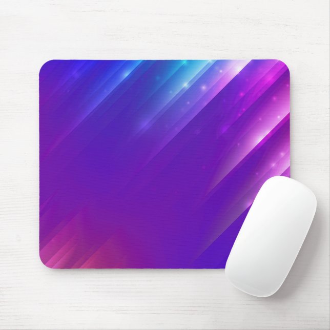 Neon Lila Abstrakt Angle-Konstruktion Mousepad (Mit Mouse)