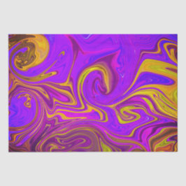 Neon Lila Pink Yellow Abstract Design Seidenpapier
