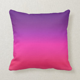 Neon-Lila-rosa-ombre-abstraktes Design Kissen