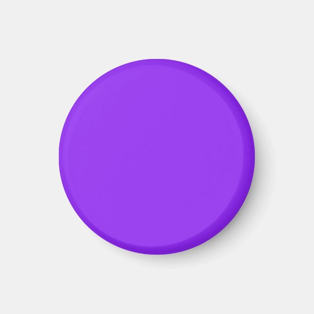 Neon Lila Solid Color Customizing It Magnet (Vorne)