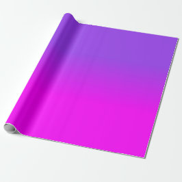 Neon Lila und Hot Pink Ombre Farbton Fade Sc Geschenkpapier