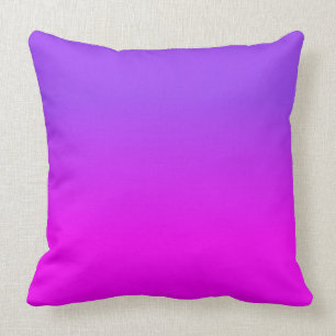 Neon Lila und Hot Pink Ombre Farbton Fade Sc Kissen