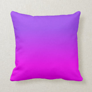 Neon Lila und Hot Pink Ombre Farbton Fade Sc Kissen
