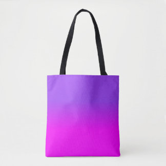 Neon Lila und Hot Pink Ombre Farbton Fade Sc Tasche