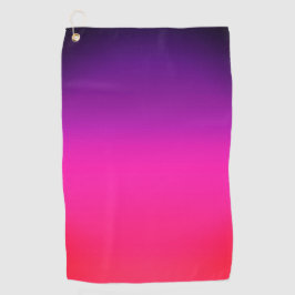 Neon Lila und rosa ombre abstraktes Design Golfhandtuch