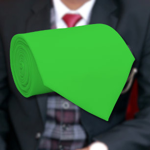 Neon Lime Green Solid Color   Classic Krawatte