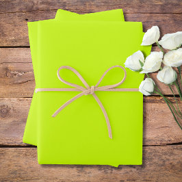 Neon Limon Gelb Solid Color Classic | elegant Geschenkpapier Set