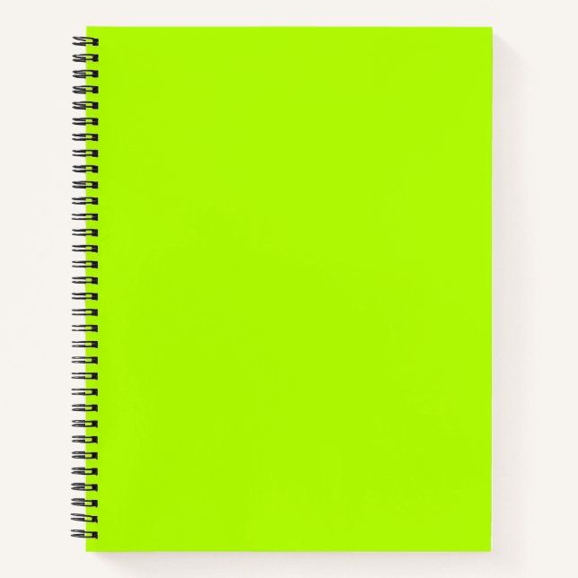 Neon Limon Solid Color | Classic | elegant Notizbuch (Vorderseite)