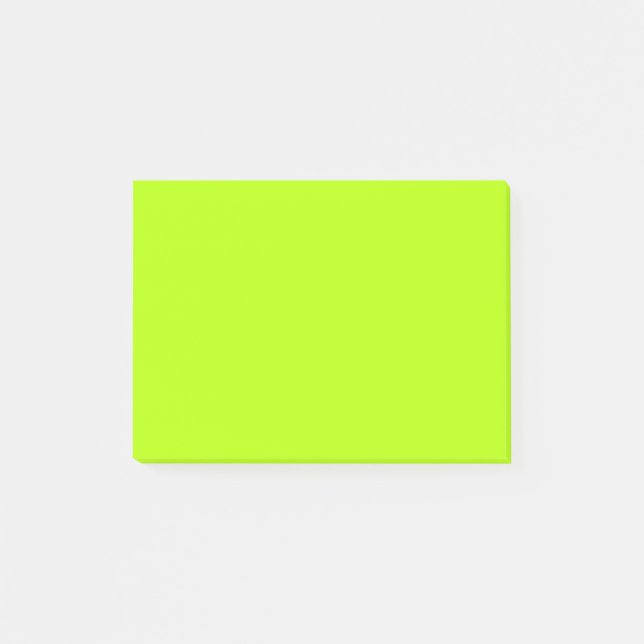 Neon Limon Solid Color | Classic | elegant Post-it Klebezettel (Vorderseite)