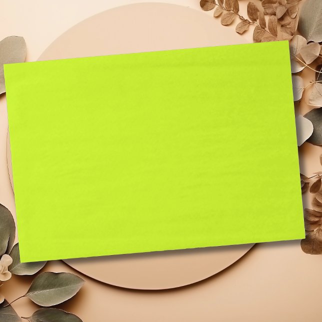 Neon Limon Yellow Solid Color | Classic | elegant Seidenpapier (Von Creator hochgeladen)
