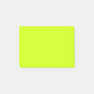 Neon Limon Yellow Solid Color Klassische Hinweis Post-it Klebezettel