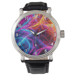 Neon Lines Armbanduhr