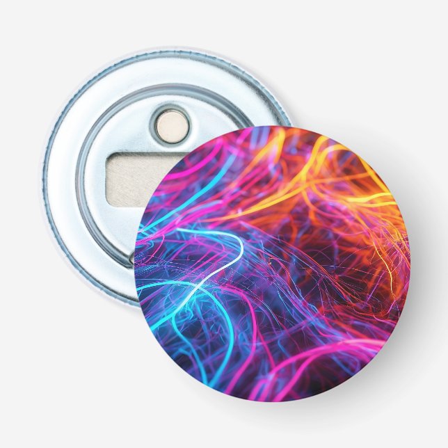 Neon Lines Flaschenöffner (Vorderseite)