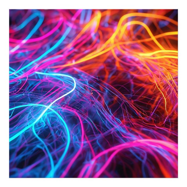 Neon Lines Fotodruck (Vorne)