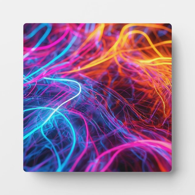 Neon Lines Fotoplatte (Vorderseite)