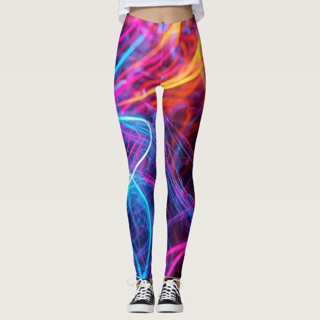 Neon Lines Leggings (Vorderseite)