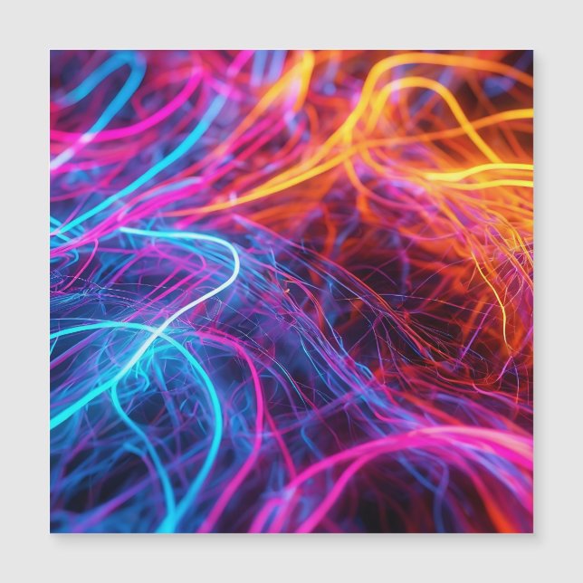 Neon Lines Magnetkarte (Vorderseite)
