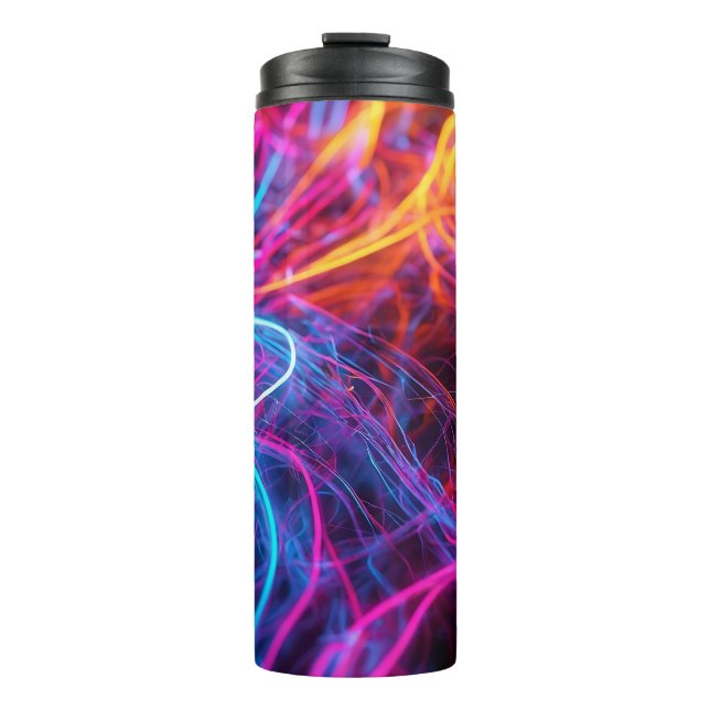 Neon Lines Thermosbecher (Vorderseite)