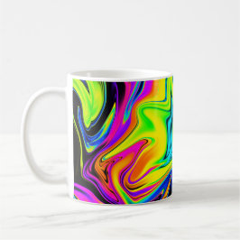 Neon Liquid Marble Tasse