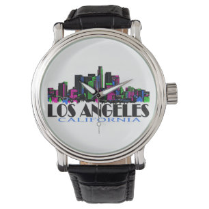 Neon Los Angeles Californie skyline montre bracele