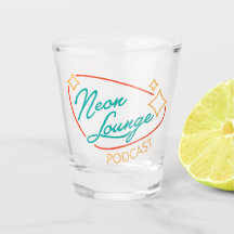 Neon Lounge Logo Schnapsglas