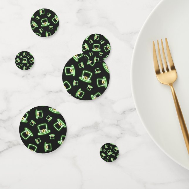 Neon Lucky Hats Konfetti (Gruppe)