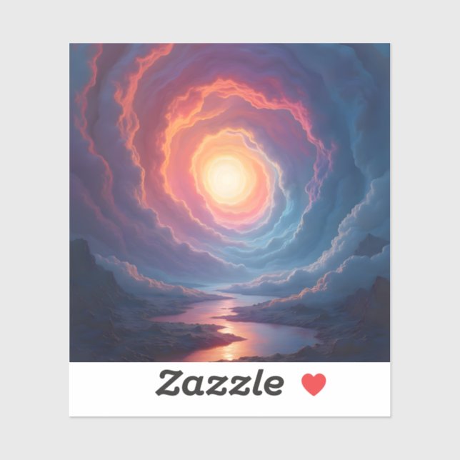 Neon Maelstrom - Square Vinyl  Aufkleber (Blatt)