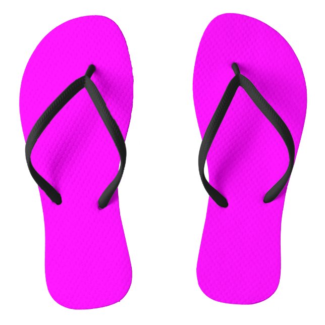 Neon Magenta Custom Classic Flip Flops (Fußbett)