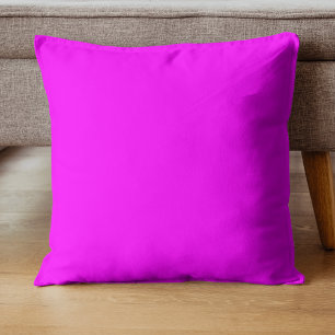 Neon Magenta Solid Color   Classic Kissen