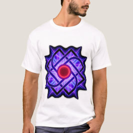 Neon-Mandala-T-Shirt – Lila Leuchten T-Shirt