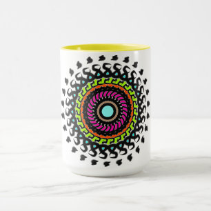 Neon Mandala Tasse