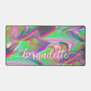 Neon Marble Schreibtischunterlage