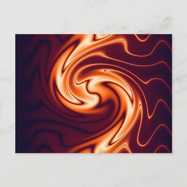 Neon Marbling Postcard Postkarte (Vorderseite)