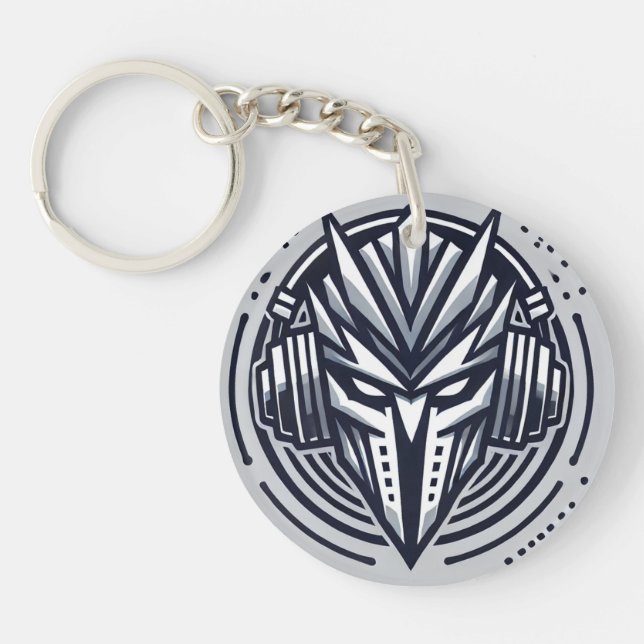 "Neon Mask Vibes: DJ Persona Logo". Schlüsselanhänger (Vorderseite)