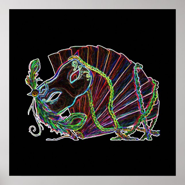 Neon Masquerade Poster (Vorne)
