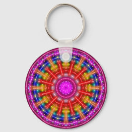 Neon Medallion Schlüsselanhänger
