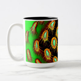 Neon Microburst Pattern Mug Zweifarbige Tasse
