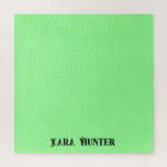 Neon Mint Color | Modern Black Personalisiert Scri<br><div class="desc">Neon Mint Color Background und modernes Personalisiertes Script, Name , Nachname Classic | einfach | elegant | Beruflich | Geschäfte</div>