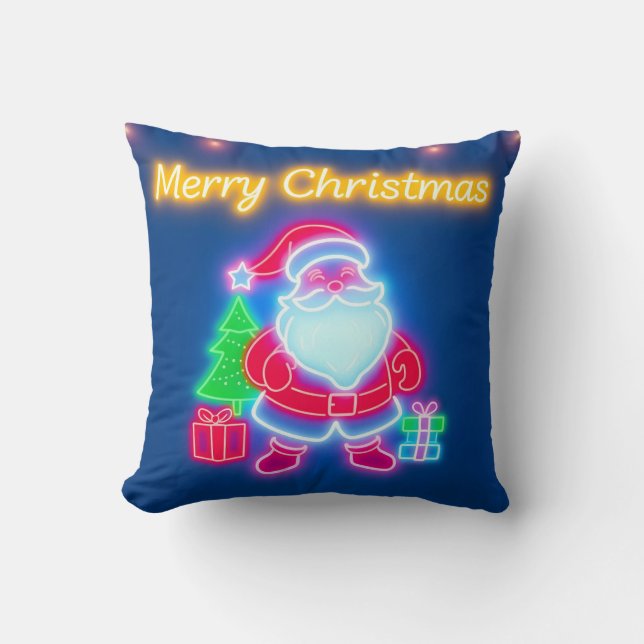 Neon Modern Christmas Holiday Collection Kissen (Vorderseite)