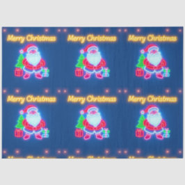 Neon Modern Christmas Holiday Collection Seidenpapier