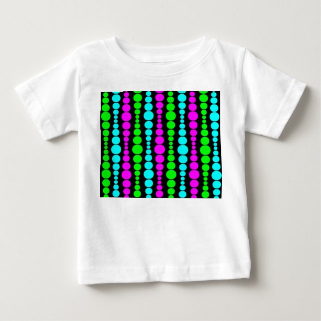 Neon Modern Rectangle Baby T-shirt (Vorderseite)