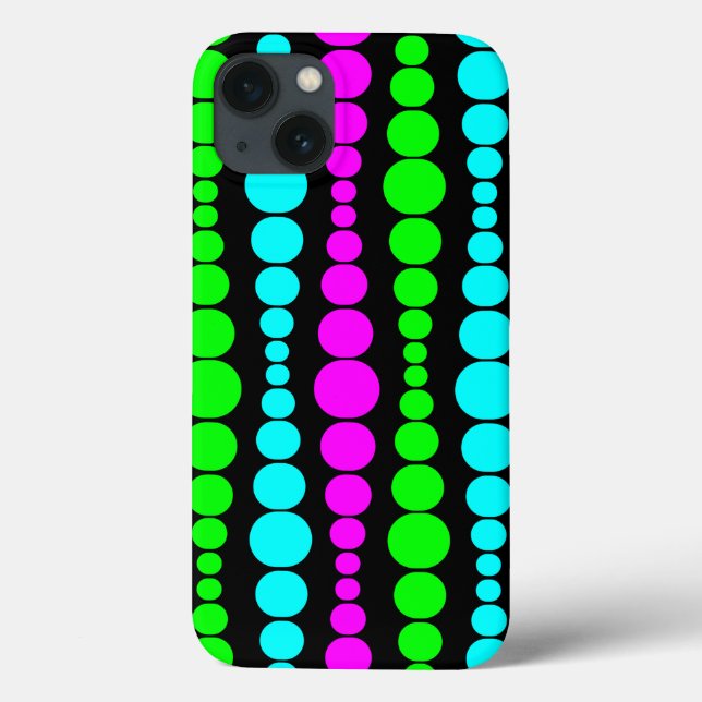 Neon Modern Rectangle Case-Mate iPhone Hülle (Rückseite)