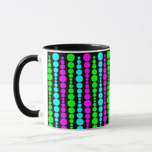 Neon Modern Rectangle Tasse (Links)
